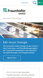 Mobile Screenshot of energie.fraunhofer.de
