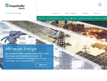 Tablet Screenshot of energie.fraunhofer.de