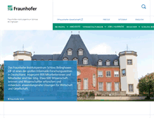 Tablet Screenshot of izb.fraunhofer.de