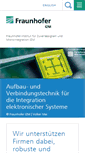 Mobile Screenshot of izm.fraunhofer.de