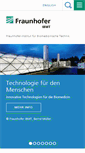 Mobile Screenshot of ibmt.fraunhofer.de