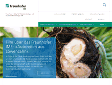 Tablet Screenshot of ime.fraunhofer.de