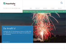 Tablet Screenshot of ict.fraunhofer.de