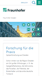 Mobile Screenshot of dresden.fraunhofer.de