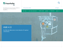 Tablet Screenshot of hci.iao.fraunhofer.de