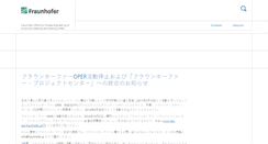 Desktop Screenshot of oper.fraunhofer.jp