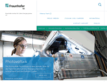 Tablet Screenshot of ise.fraunhofer.de