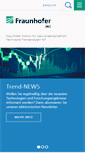 Mobile Screenshot of int.fraunhofer.de
