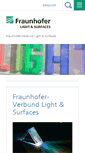 Mobile Screenshot of light-and-surfaces.fraunhofer.de