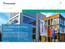 Tablet Screenshot of inhaus.fraunhofer.de