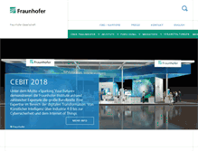 Tablet Screenshot of fraunhofer.de