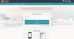 Desktop Screenshot of fit-bscw.fit.fraunhofer.de