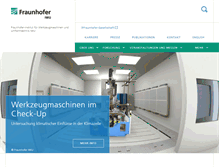 Tablet Screenshot of iwu.fraunhofer.de