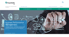 Desktop Screenshot of businessmanagement.iao.fraunhofer.de
