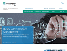 Tablet Screenshot of businessmanagement.iao.fraunhofer.de