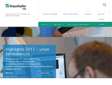 Tablet Screenshot of item.fraunhofer.de
