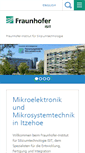 Mobile Screenshot of isit.fraunhofer.de