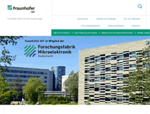 Tablet Screenshot of isit.fraunhofer.de