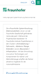 Mobile Screenshot of elektromobilitaet.fraunhofer.de