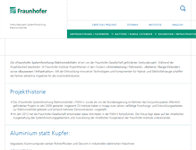 Tablet Screenshot of elektromobilitaet.fraunhofer.de