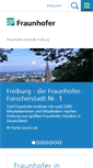 Mobile Screenshot of freiburg.fraunhofer.de