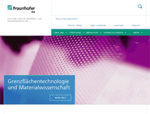 Tablet Screenshot of igb.fraunhofer.de