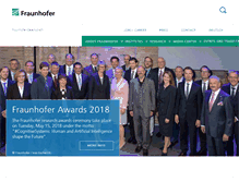 Tablet Screenshot of fraunhofer.hu