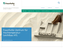 Tablet Screenshot of htl.fraunhofer.de
