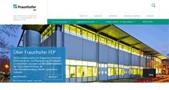 Desktop Screenshot of fep.fraunhofer.de