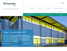 Tablet Screenshot of fep.fraunhofer.de