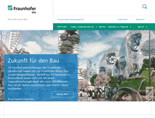 Tablet Screenshot of bau.fraunhofer.de