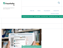 Tablet Screenshot of irb.fraunhofer.de