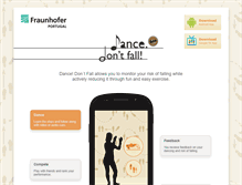 Tablet Screenshot of dancedontfall.projects.fraunhofer.pt